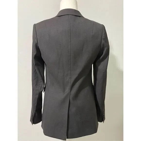 J.crew dark gray blazer jacket 96% wool beautiful blazer 2 - Picture 6 of 6